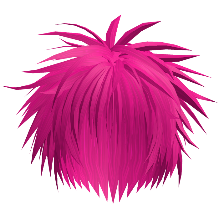 Hot Pink Messy Spiky Emo Scene Hair 27. 