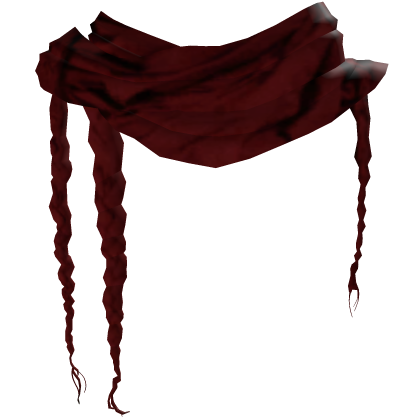 Red Grunge Brutalist Wrinkled Scarf