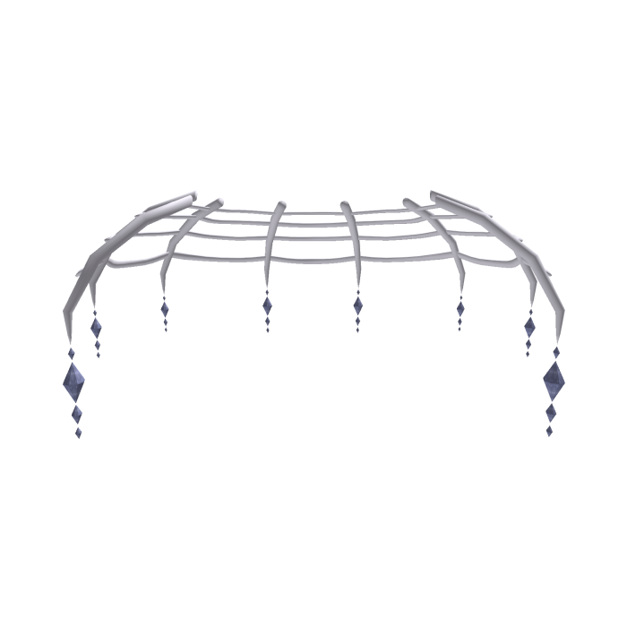 🤍🕸️ Spider's Grace crystal web skirt - Silver