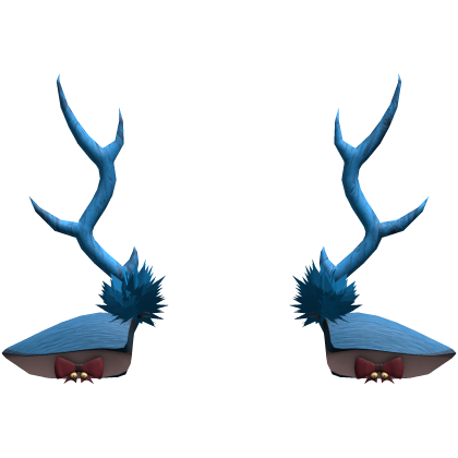 blue christmas deer