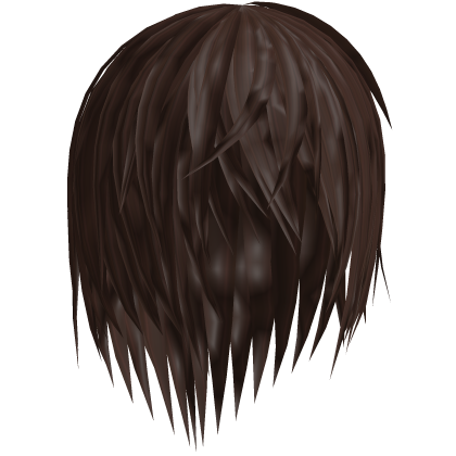 brown wet emo hair 