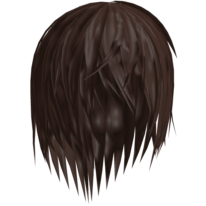 brown wet emo hair 