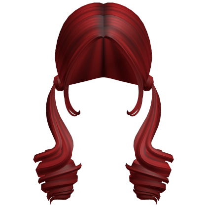 -',ৎ Stunna Tight Low Curly Pigtails in Red
