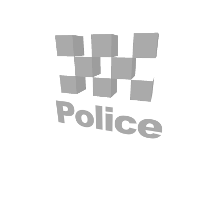 Transparent POLICE SIGN