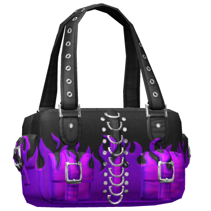 Purple Fire Gothic Buckle Shoulder Bag 3.0