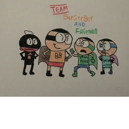 Team Burger Boy And Friends