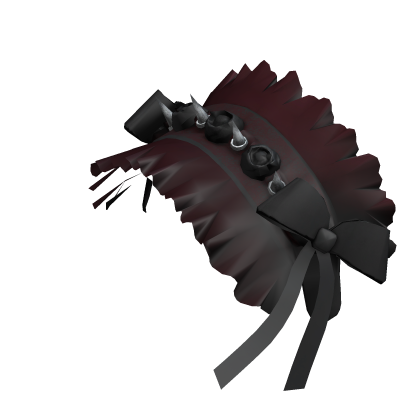 Goth Spiked Headband - Red Black Roblox item