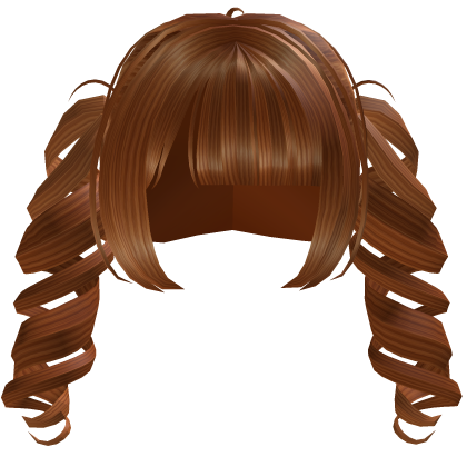 sweet adorable doll curly pigtails hair [ginger] Roblox item