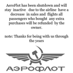 AeroFlot| Russla Airlines.
