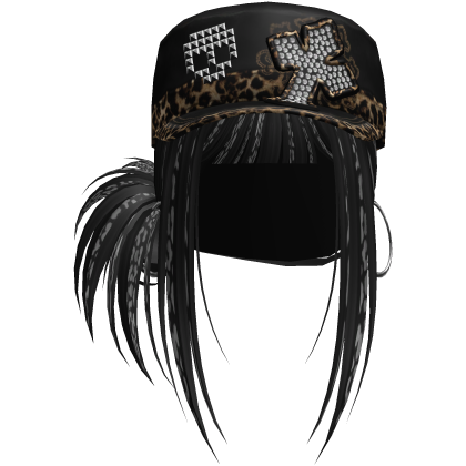 Gyaru Hair w/ Cap & Earrings