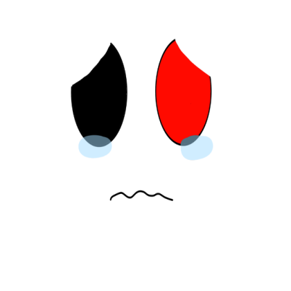 Crying face (with red eyes) Roblox decal