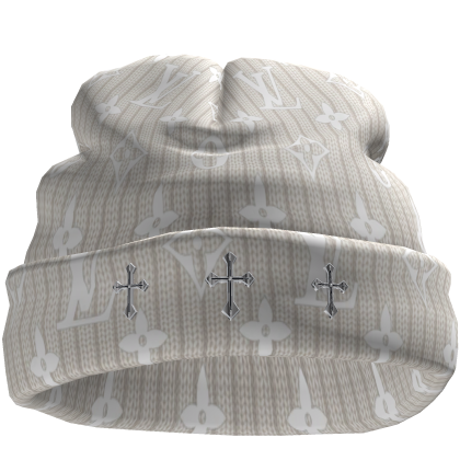 LV Chrome Crosses Worn Beanie