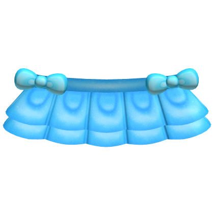 ♡ bright blue tweencore bow skirt Roblox item