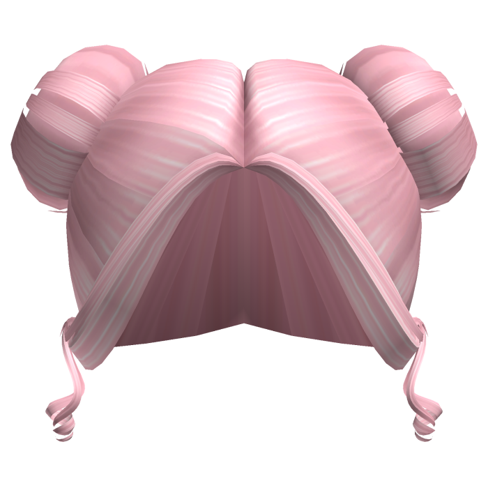 -',ৎ Preppy Space Buns with Bangs in Pink