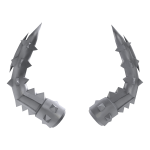 Silver Spiked Despair Horns