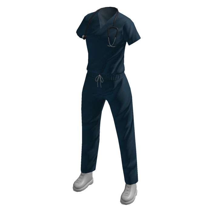 Dark Blue Scrub