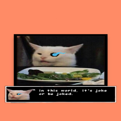 meme cat sans Roblox decal