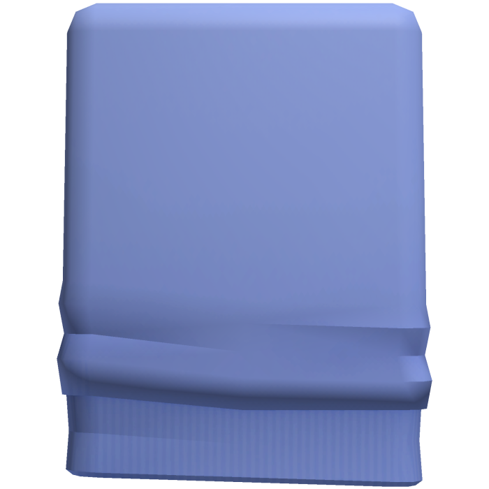 Long Pastel Blue Hoodie Sleeve | Right