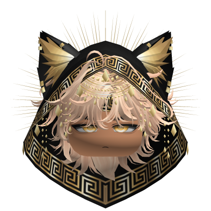 Egyptian Mullet w/ Divine Gold Black Hood