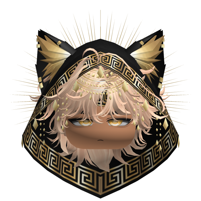 Egyptian Mullet w/ Divine Gold Black Hood
