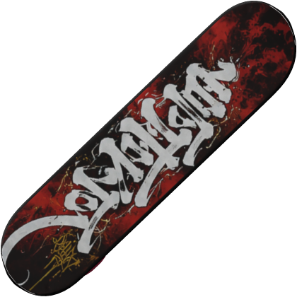 Graffiti Skateboard Deck (Red)