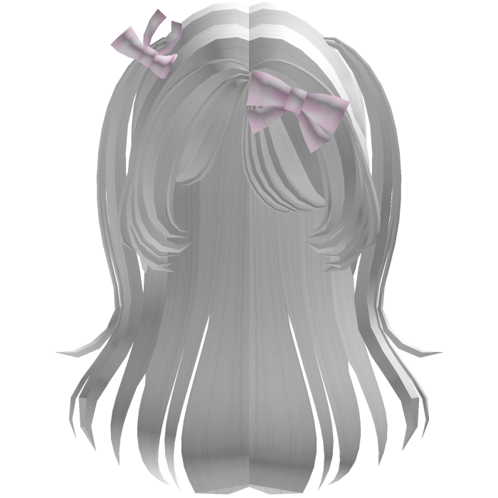 Cute Mori Kei Hair with Bows (White)