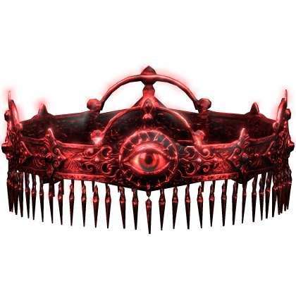 Glowing Vampire Eye Crown Emissive - Red