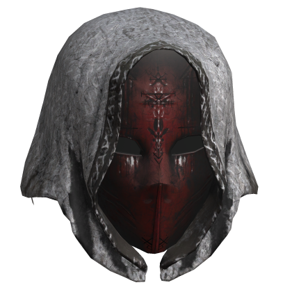 Red Rune Assassin Hood Mask (white) Roblox item