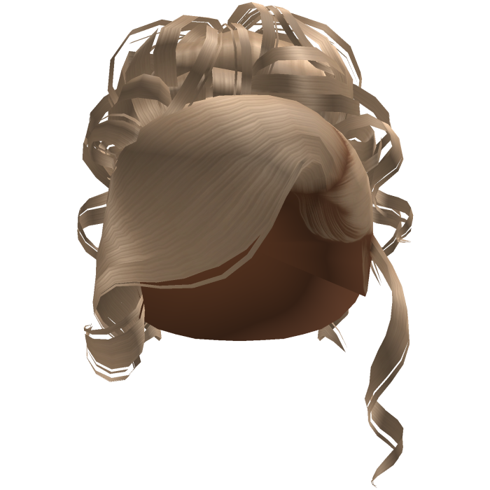 Side Swept Curly Updo [Blonde]