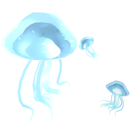 ♡ enchanted jellyfish in blue