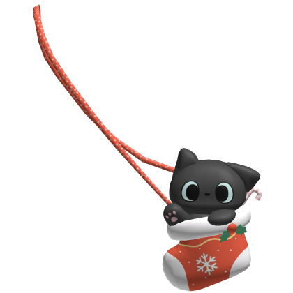 Cutesy Christmas Stocking Bag w Kitty 3.0 |･ω･)