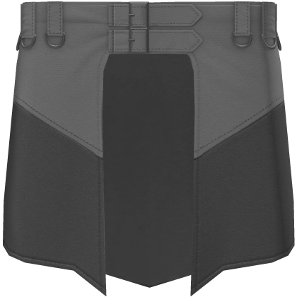 White Goth Leather Belt Waist Cape