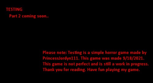 Testing