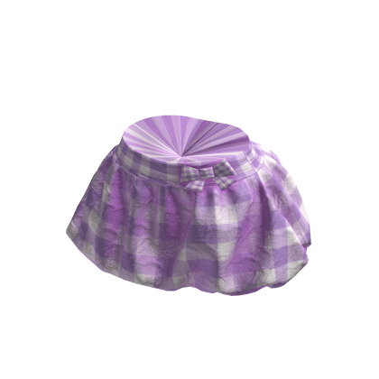 Purple Plaid Mini Skirt