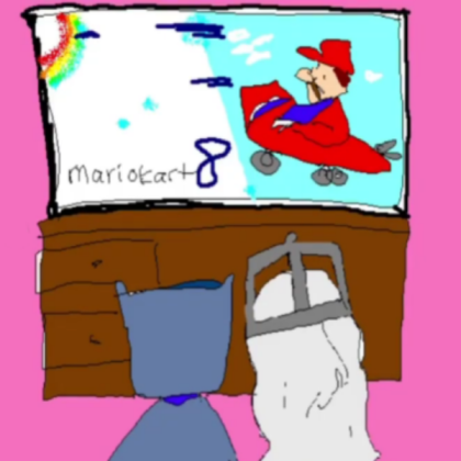 playing mario kart 8 Roblox decal