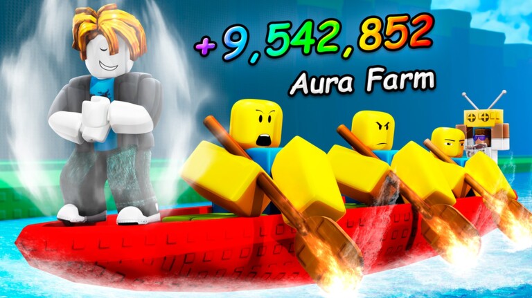 Row and Aura Farm — official Roblox game image