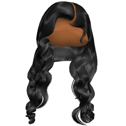 Wispy Curly Lush Side Part (Black) Roblox item