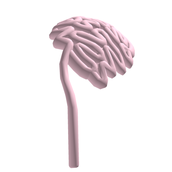 creepy cute zombie brain