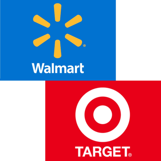 Walmart and target