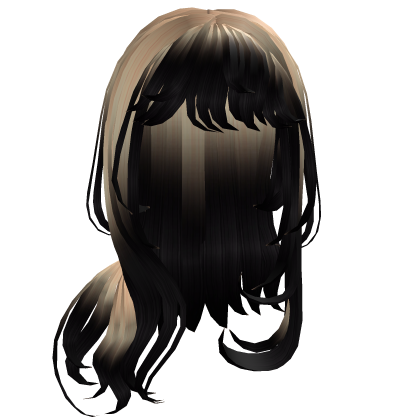 Blonde to Black Side Swept Girl Hair Roblox item