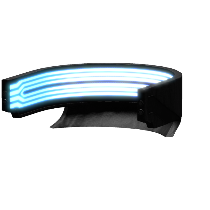 Cyberpunk V Black & Blue Collar (Emission)