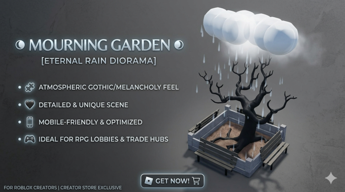 Eternal Rain Diorama [Low Poly] preview 1