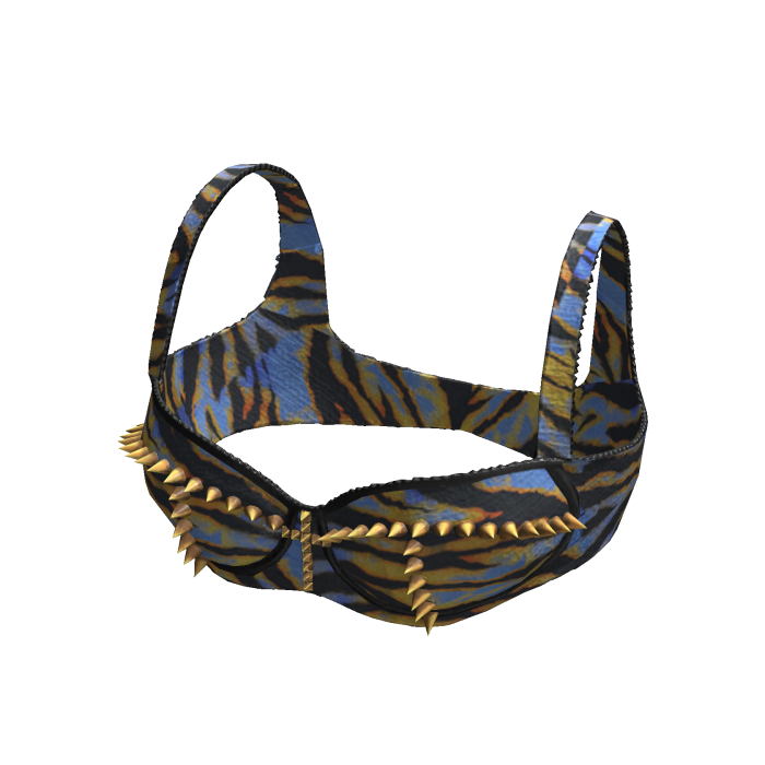 🖤Y2K Spiked Zebra Cami Crop Top [SUSIE]