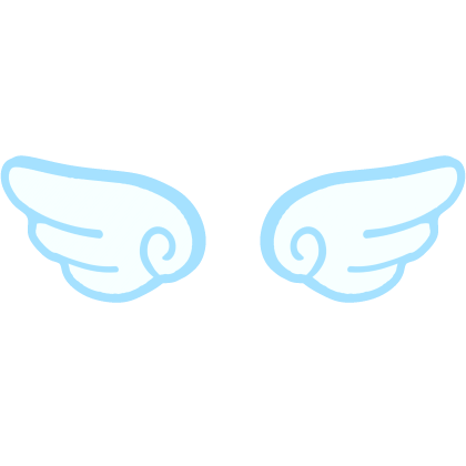 ♡ blue wings