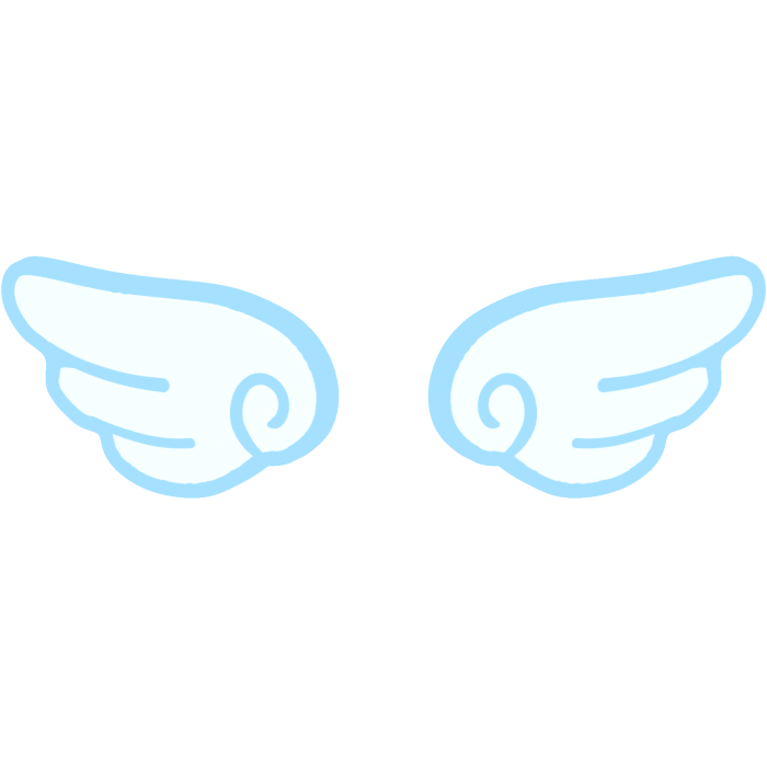 ♡ blue wings