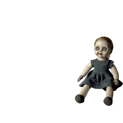 creepy baby doll sitting Roblox decal