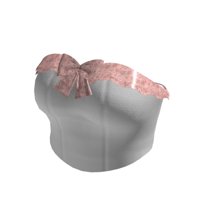Pink and White Cute Bow Coquett Crop Top thumbnail