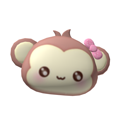♡ cute monkey hairclip Roblox item