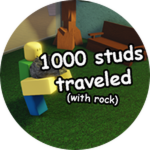 1000 studs traveled with the rock