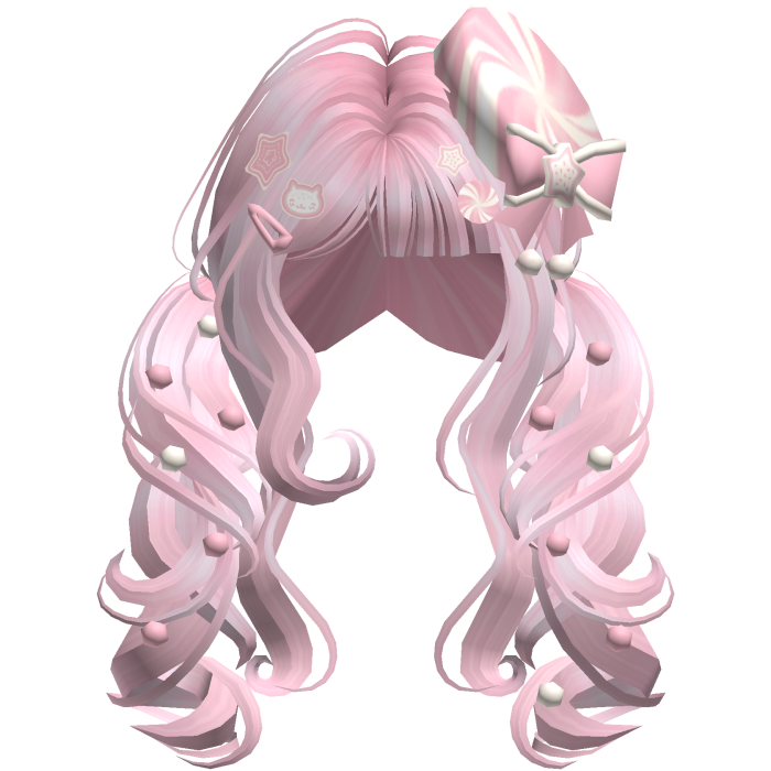 ♡ Christmas Peppermint Pigtails (Pink)